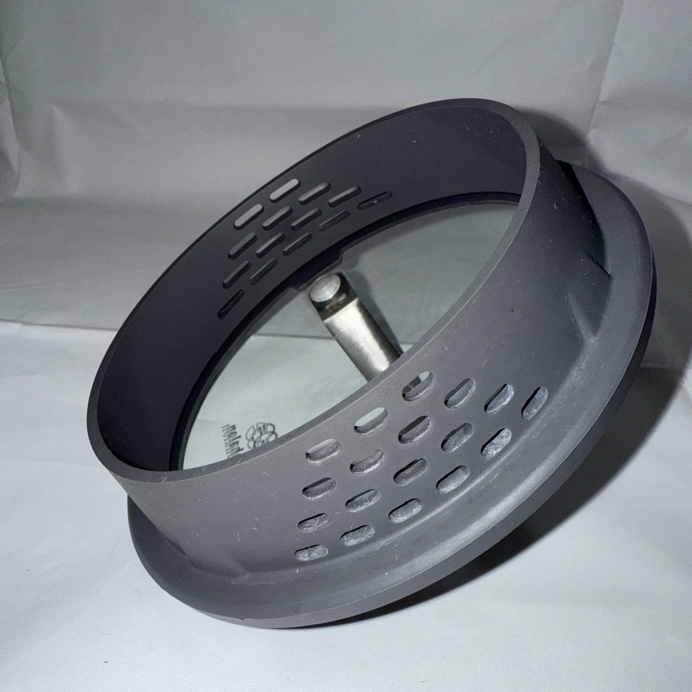 Calphalon 6" ID Glass Silicone Grey Rubber Replacement Strainer Lid Only - Picture 4 of 4